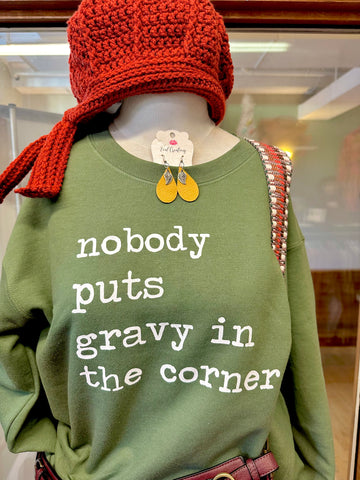 Zoe Creative Fun Holiday Sweatshirts-Baby in the Corner