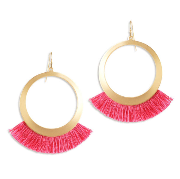 Viv & Lou Hot Pink Blair Earrings