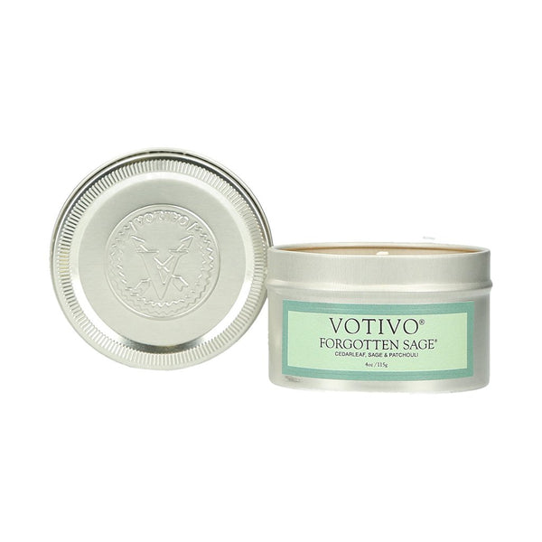 Votivo Forgotten Sage Travel Tin Candle