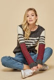 Andree by Unit Color Block Sweater PLUS SIZE-ARRIVING SOON!