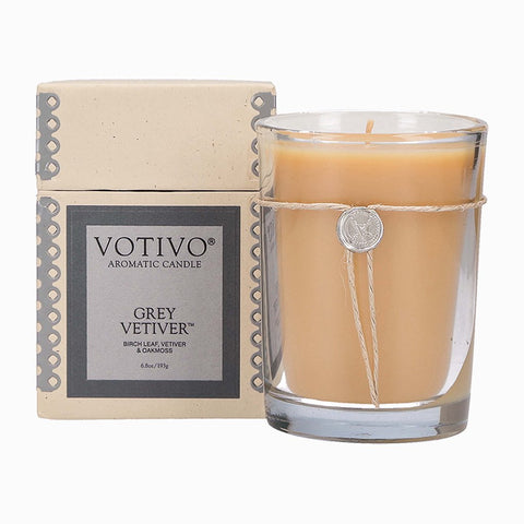 Votivo Grey Vetiver Aromatic Candle